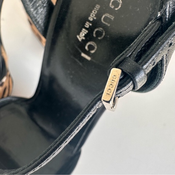 Platform Size 36 1/2 Gucci Leopard Print - Picture 2 of 8